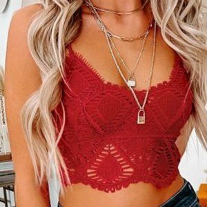 Listicle Warm Hearted Lace Bralette